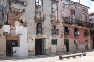 Old house of Havana (stiil inhabited) clipart