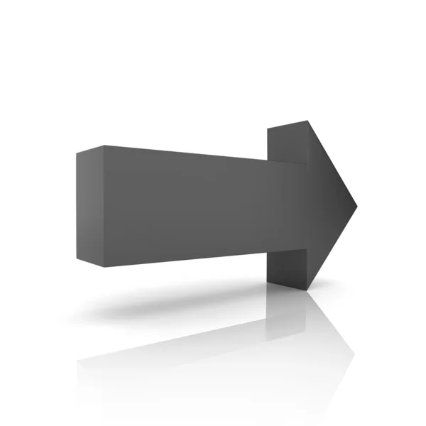 Black right arrow — Stock Photo, Image