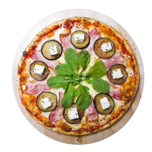 Pizza isoliert — Stockfoto