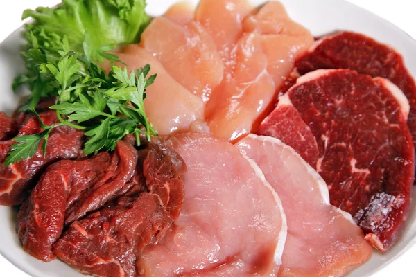 Carne de fileira — Fotografia de Stock