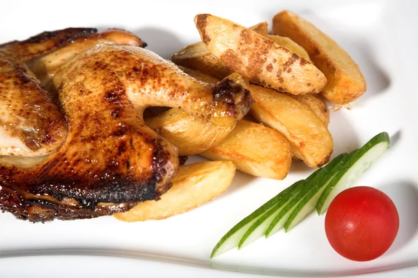 Potato and chicken — Stock Photo, Image