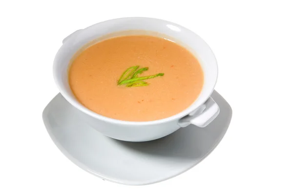 Fehér tál leves — Stock Fotó