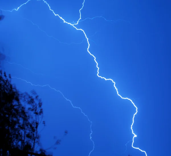 stock image Lightning at night