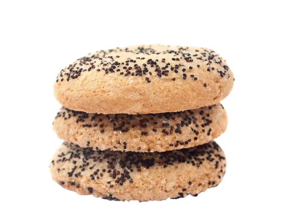 Biscuits with poppy seeds — Stock Photo, Image