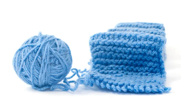 Blue yarn — Stock Photo, Image