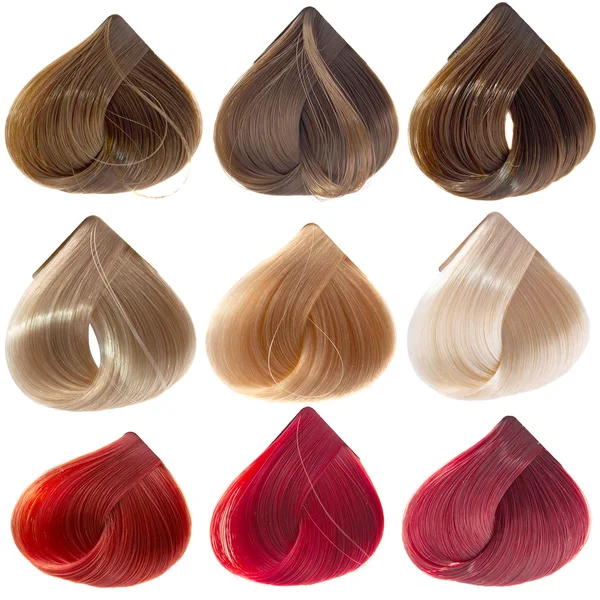 Vzorky vlasů — Stock fotografie