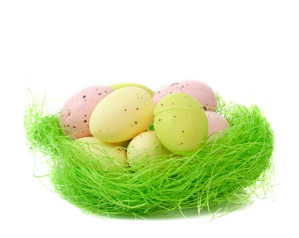 stock image Easter eggs in a nest