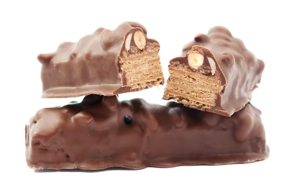 Chocolate candy with nuts — Stock Photo, Image