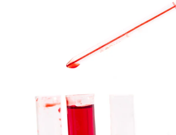 Injekční lahvička s krví — Stock fotografie
