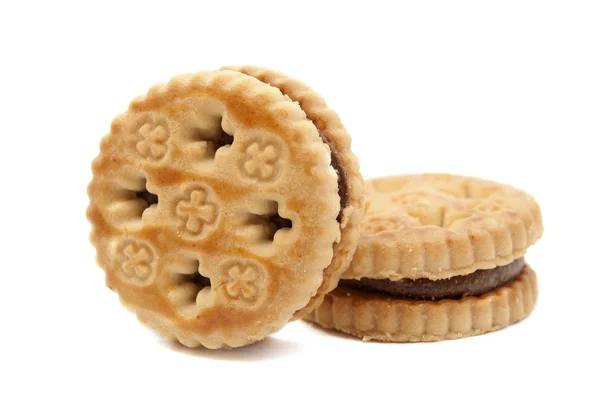 Biscoitos com recheio de chocolate — Fotografia de Stock