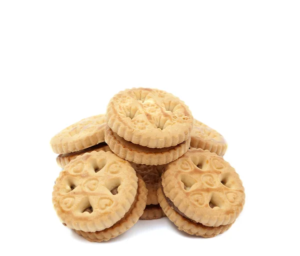 Biscuits with chocolate filling — Stock Photo, Image