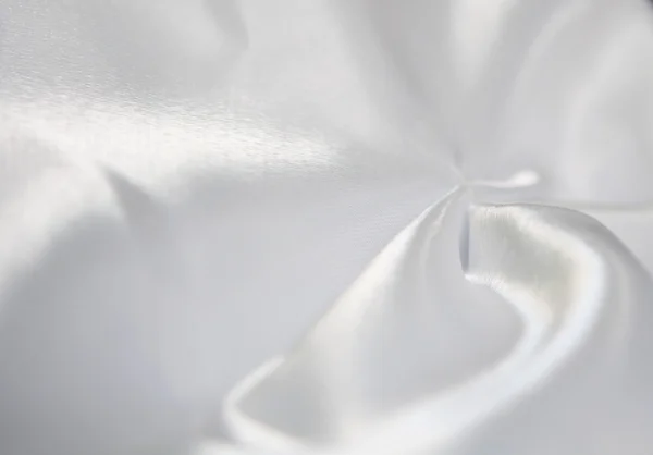 白缎的折叠 — 图库照片