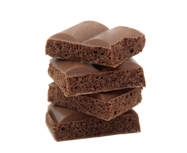 Poreuze chocolade — Stockfoto