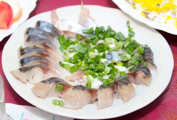 Herring in a dish — Stock Photo, Image