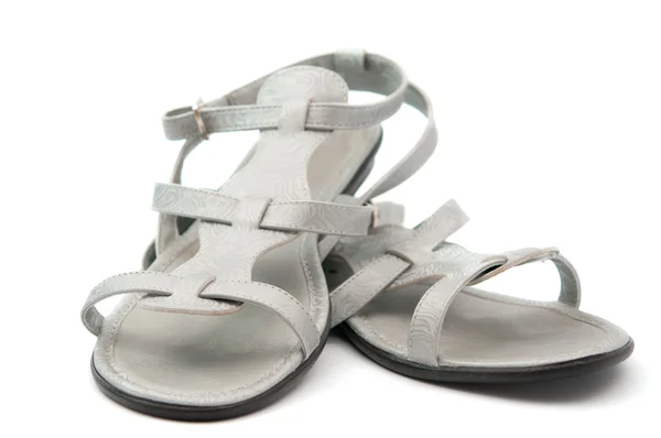 Grå sandaler — Stockfoto