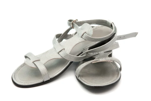 Grå sandaler — Stockfoto