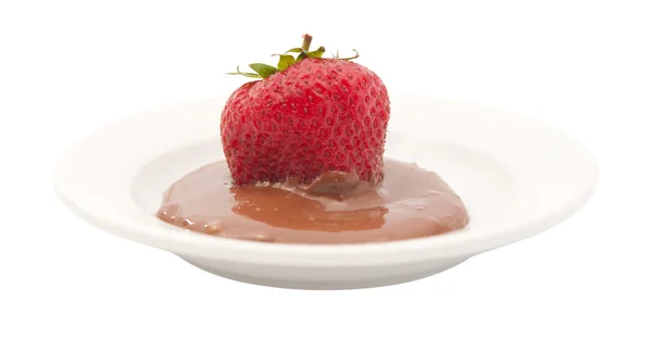 Aardbeien in chocolade — Stockfoto