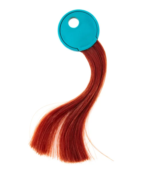 Bloqueio da amostra de cor do cabelo — Fotografia de Stock