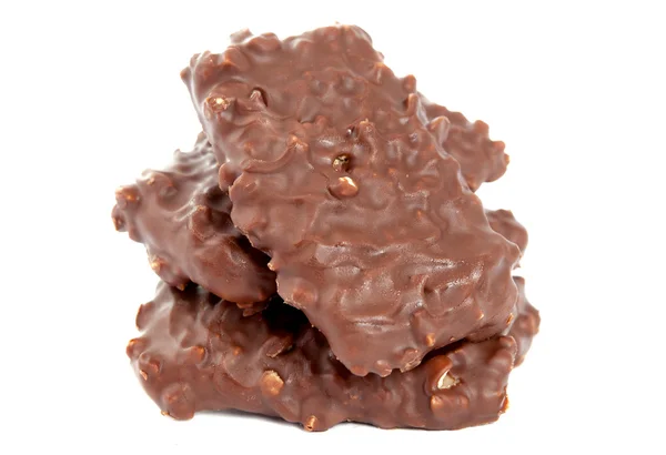 stock image Biscuits with chocolate and nuts