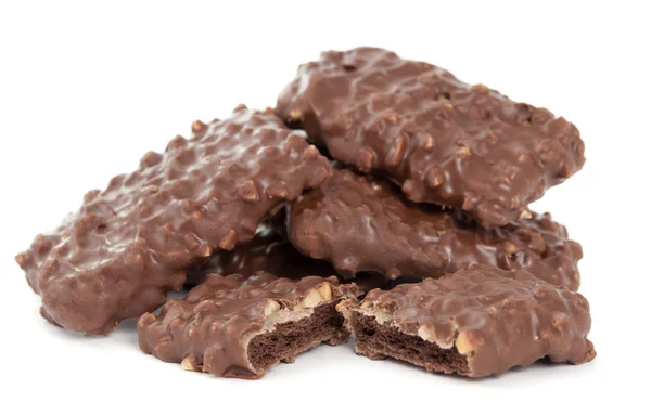 Koekjes met chocolade en noten — Stockfoto