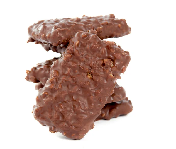 Μπισκότα με σοκολάτα και καρύδια — Φωτογραφία Αρχείου