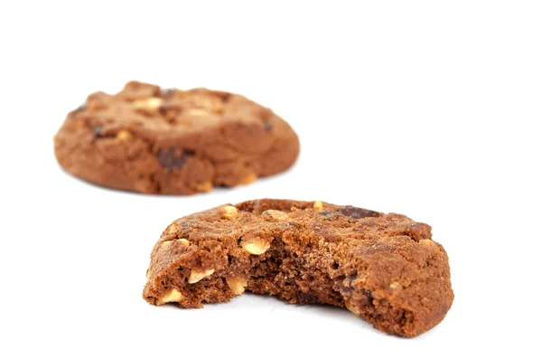Biscotti con noci e cioccolato — Foto Stock