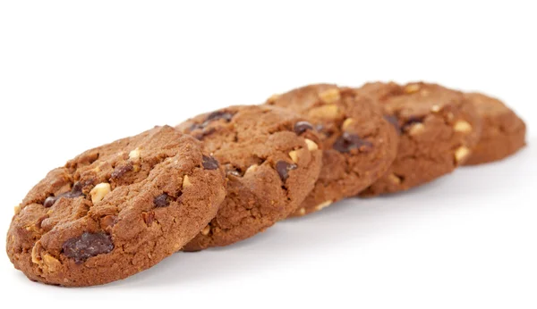 Печиво з горіхами і шоколадом — стокове фото