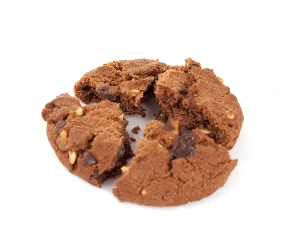 Печенье с орехами и шоколадом — стоковое фото
