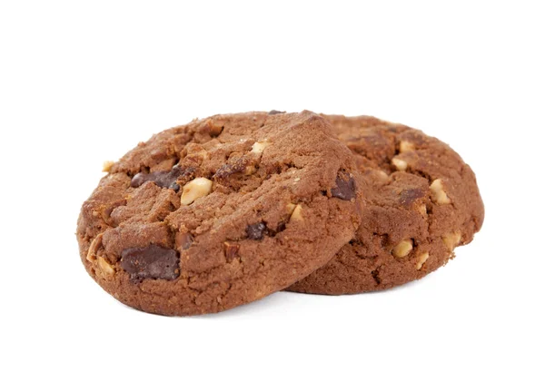 ナッツとチョコレートのクッキー — ストック写真