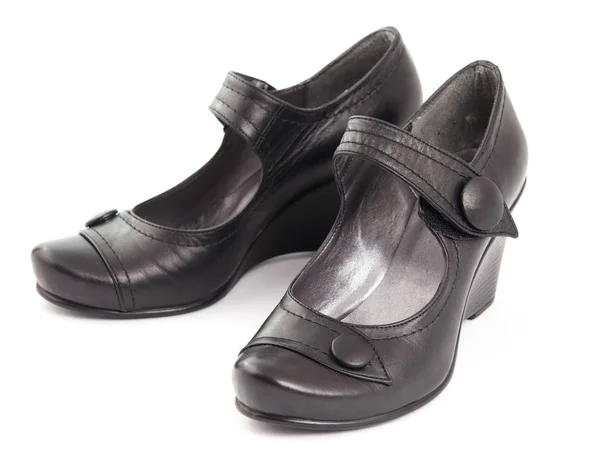 Černá Dámská obuv — Stock fotografie