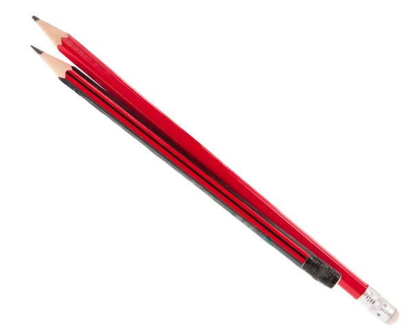 Jednoduchá červená tužka — Stock fotografie
