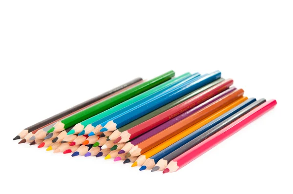 Uppsättning av färgpennor — Stockfoto