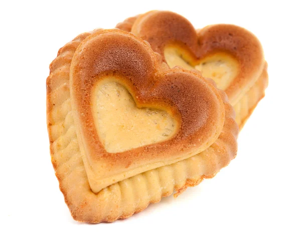 Muffins in a heart — Stock Photo, Image