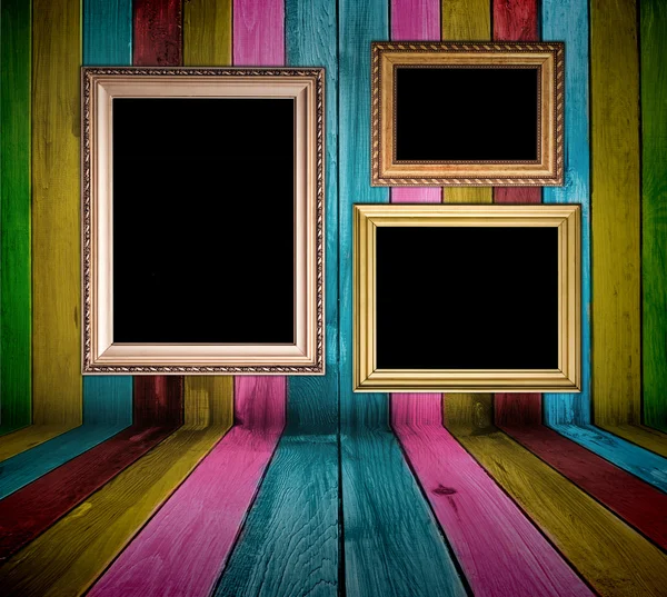 Creative wooden room — Stock Photo, Image
