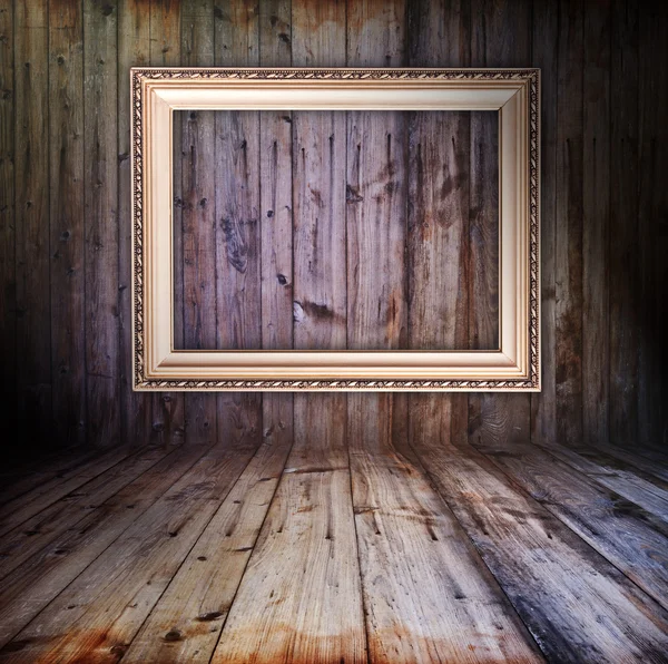 Ročník dřevěný interiér — Stock fotografie