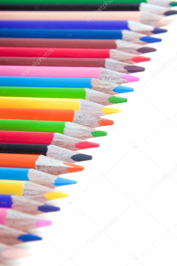 Multiicolored pensils