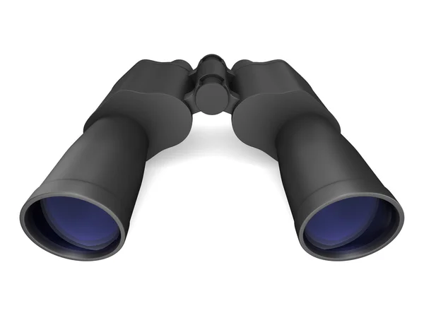 Binocular sobre fondo blanco. Imagen aislada en 3D — Foto de Stock