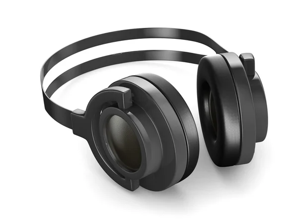 Kopfhörer auf weißem Hintergrund. isoliertes 3D-Bild — Stockfoto