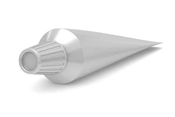 Зубная паста на белом фоне. Изолированное 3D изображение — стоковое фото