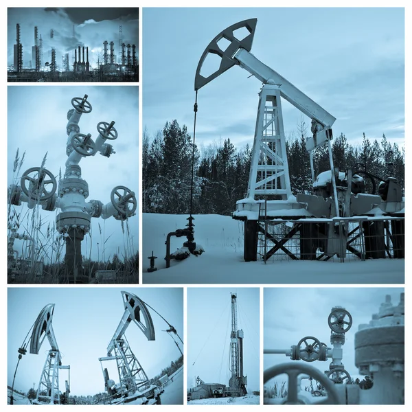 Indústria petrolífera. Extracção de petróleo . — Fotografia de Stock