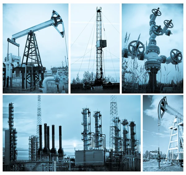 Ropný průmysl. extrakce oleje. — Stock fotografie
