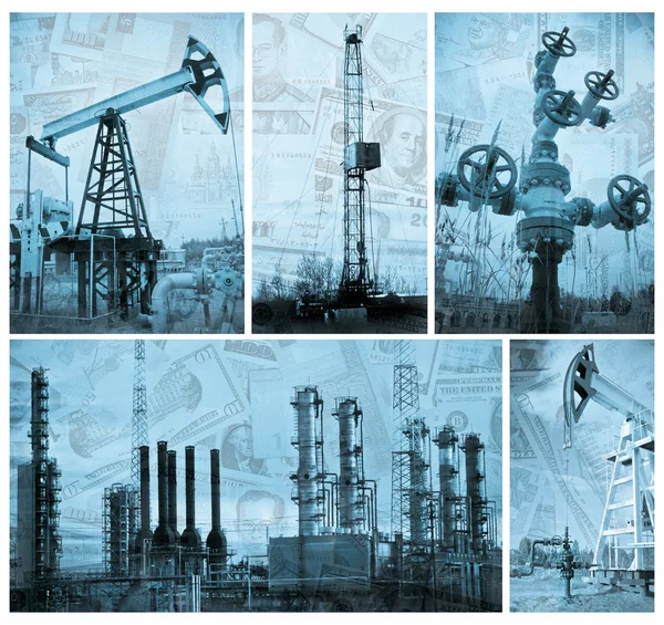 Oil industry and money. — Stock Photo, Image
