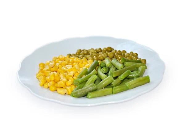 Vegetables on a plate — Stock Photo, Image