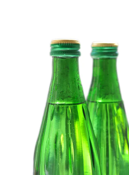 stock image Two green bottles