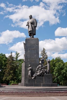 Monument to Taras Shevchenko in Kharkov, Ukraine clipart