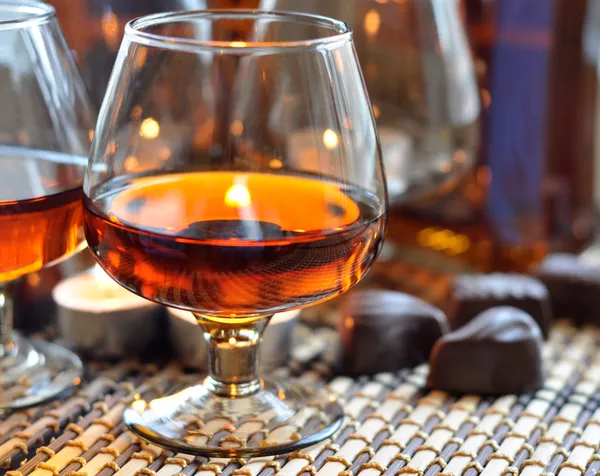 Brandy e doce — Fotografia de Stock