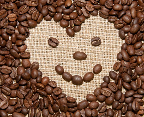 Coração de café sorriso — Fotografia de Stock