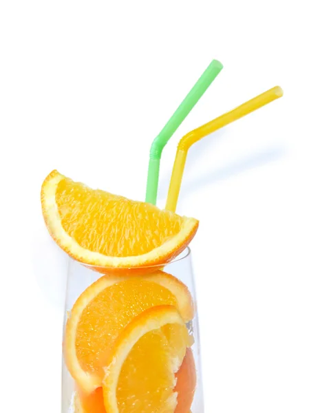 Cóctel naranja en vidrio — Foto de Stock