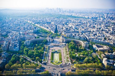 Paris cityscape from Eiffel tower clipart