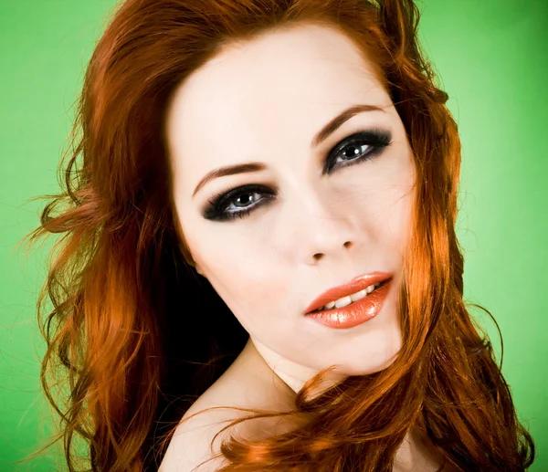 Redhead schoonheid — Stockfoto